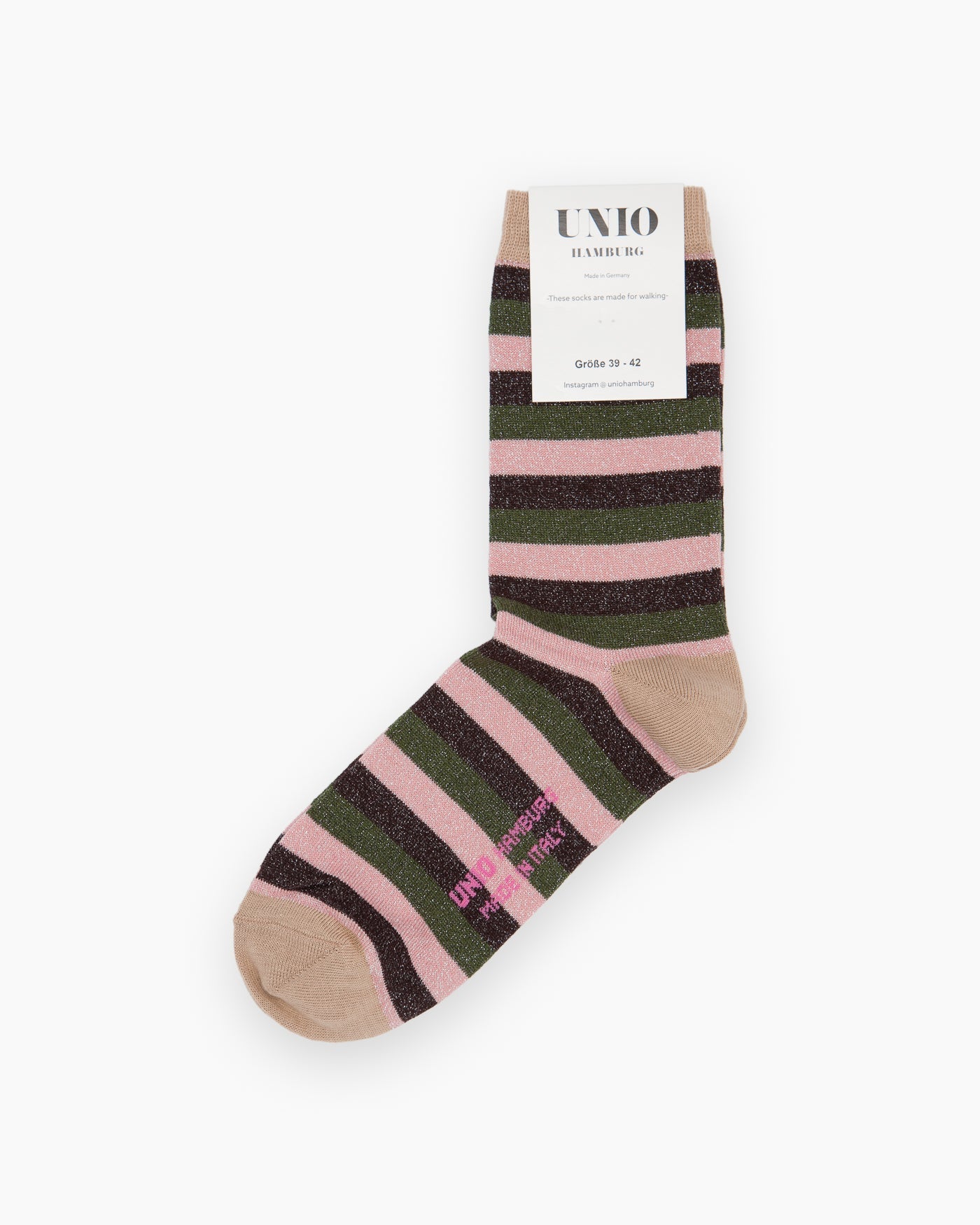UNIO Hamburg Socken GLAM STRIPE
