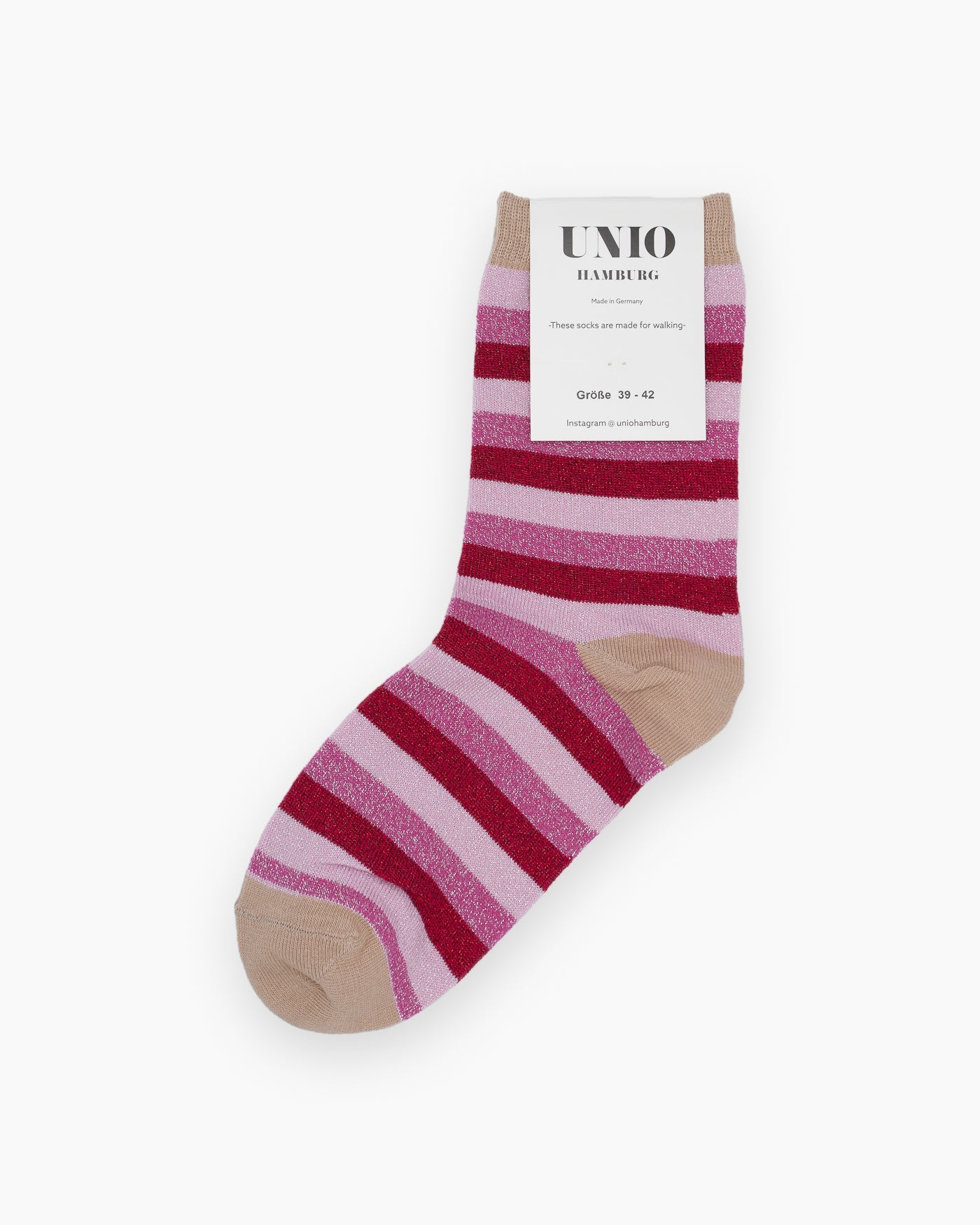UNIO Hamburg Socken GLAM STRIPE